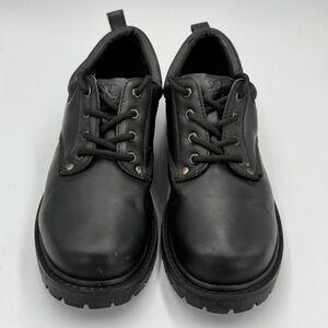 Mossimo Supply Co. Black Leather Oxford Y2K 90s chunky Shoes Boots Mens Size 12